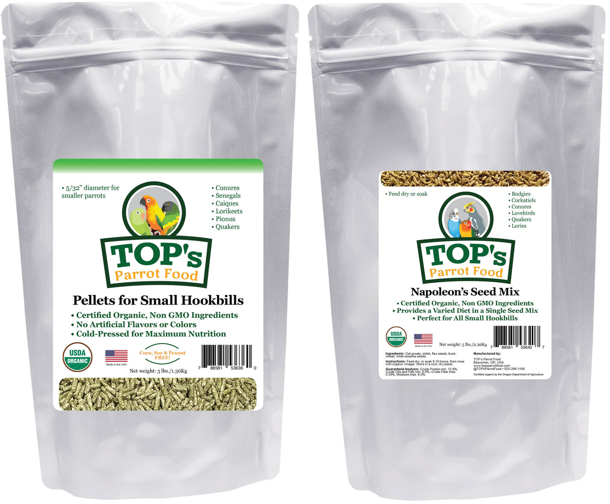 Small Bird Pellet & Seed Two-Pack (includes shipping) – TOP's