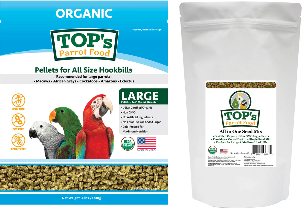 Large Bird Pellet & Seed Two-Pack (includes shipping)