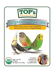 NEW! TOP's Organic Dream Mix for Parrots (includes shipping)